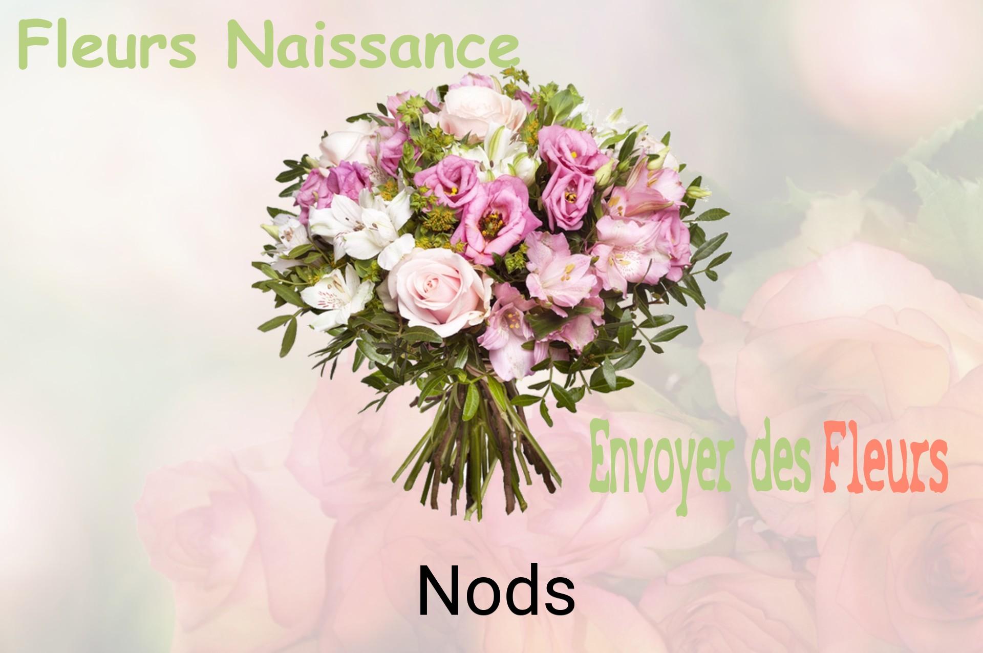 Bouquet de fleurs de naissance livré à Nods